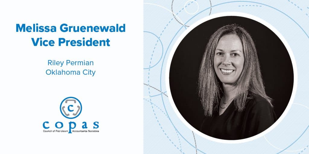 Meet Melissa Gruenewald - 01865 COPAS Member Spotlights Melissa Gruenewald FA 1200x600 - Council of Petroleum Accountants Societies