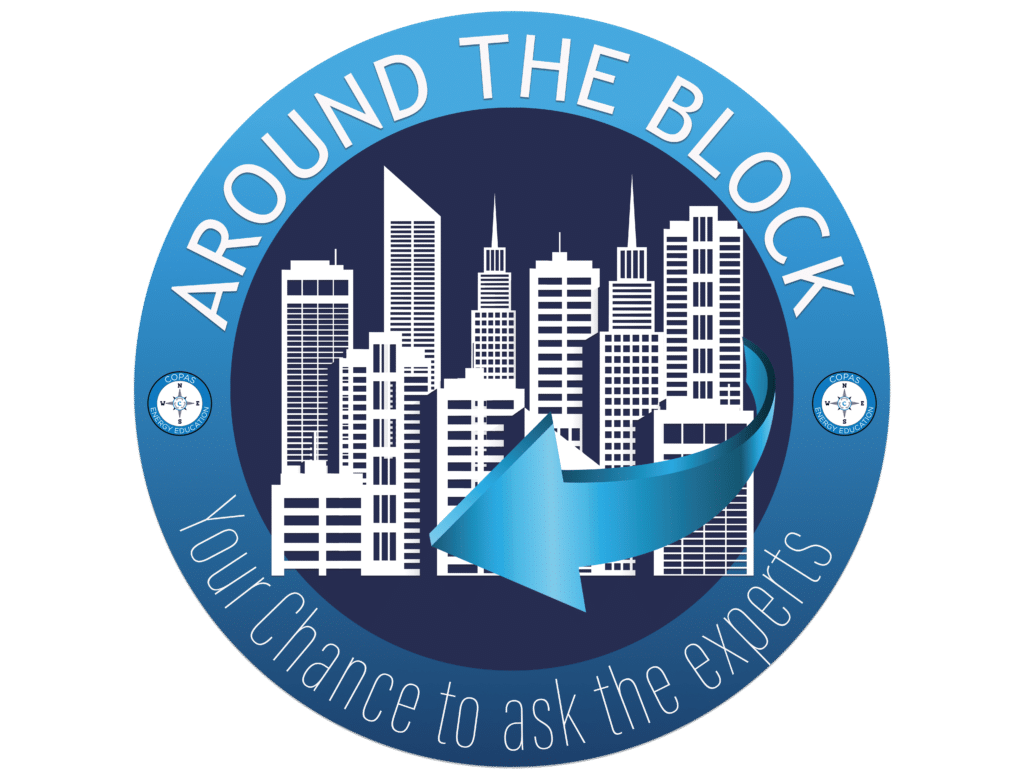 Around the block logo